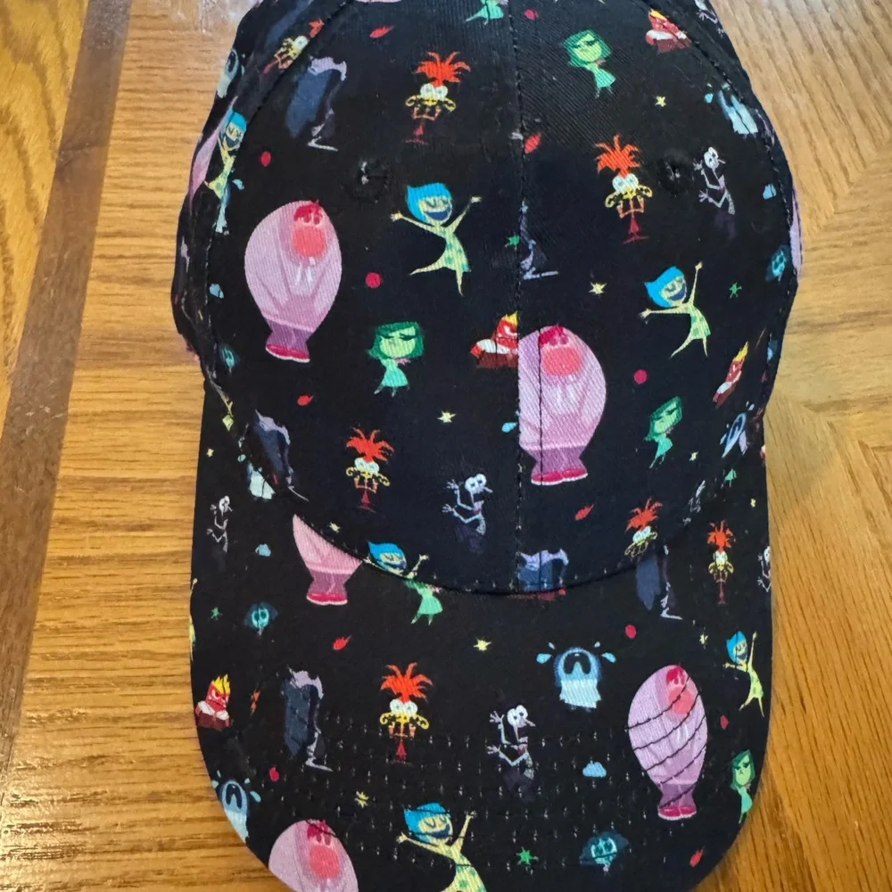 Disney Inside Out 2 baseball cap adjustable strap Abstract Thought pattern NWOT - Picture 4 of 4